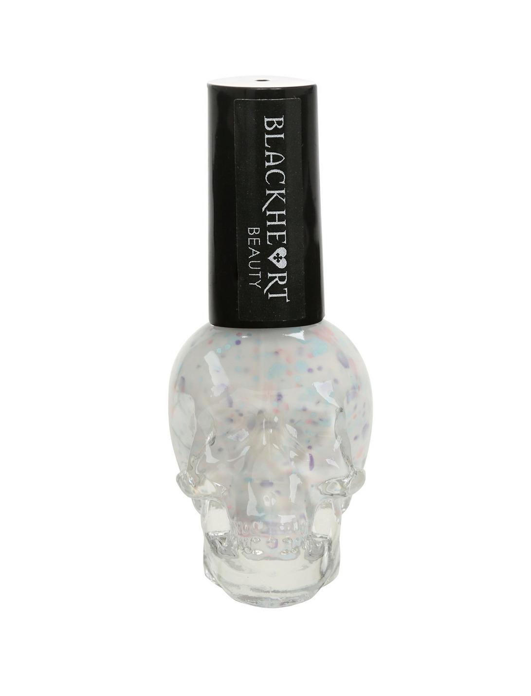 Blackheart Beauty White & Multi-Color Pastel Glitter Nail Polish | Hot ...