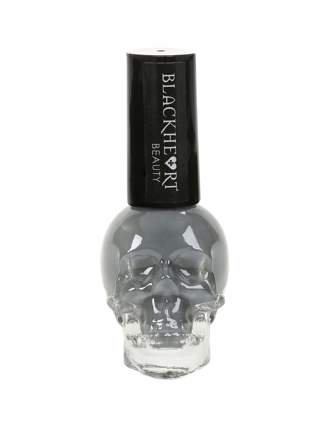 Blackheart Beauty Matte Grey Nail Polish, , hi-res