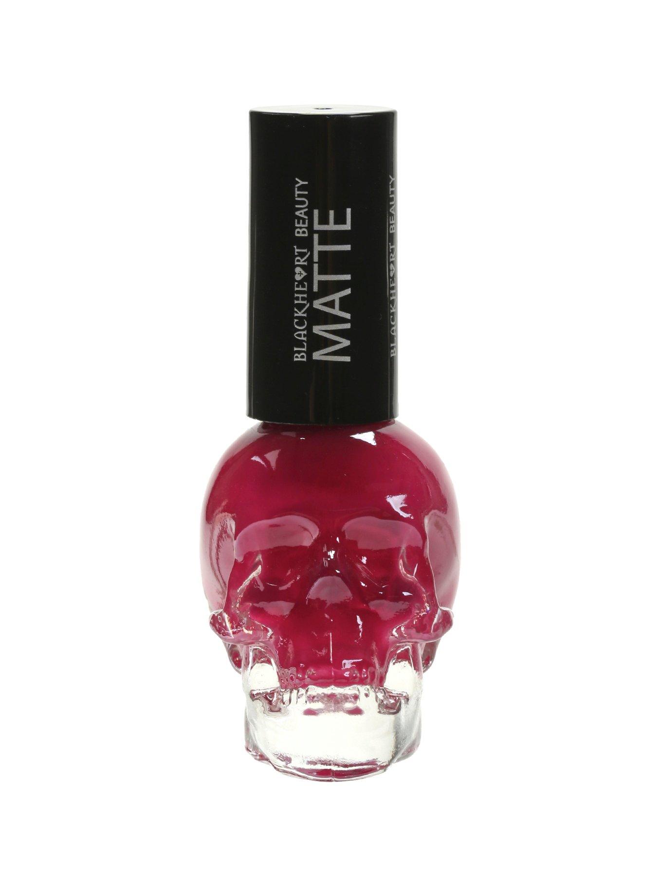 Blackheart Beauty Matte Berry Nail Polish, , hi-res