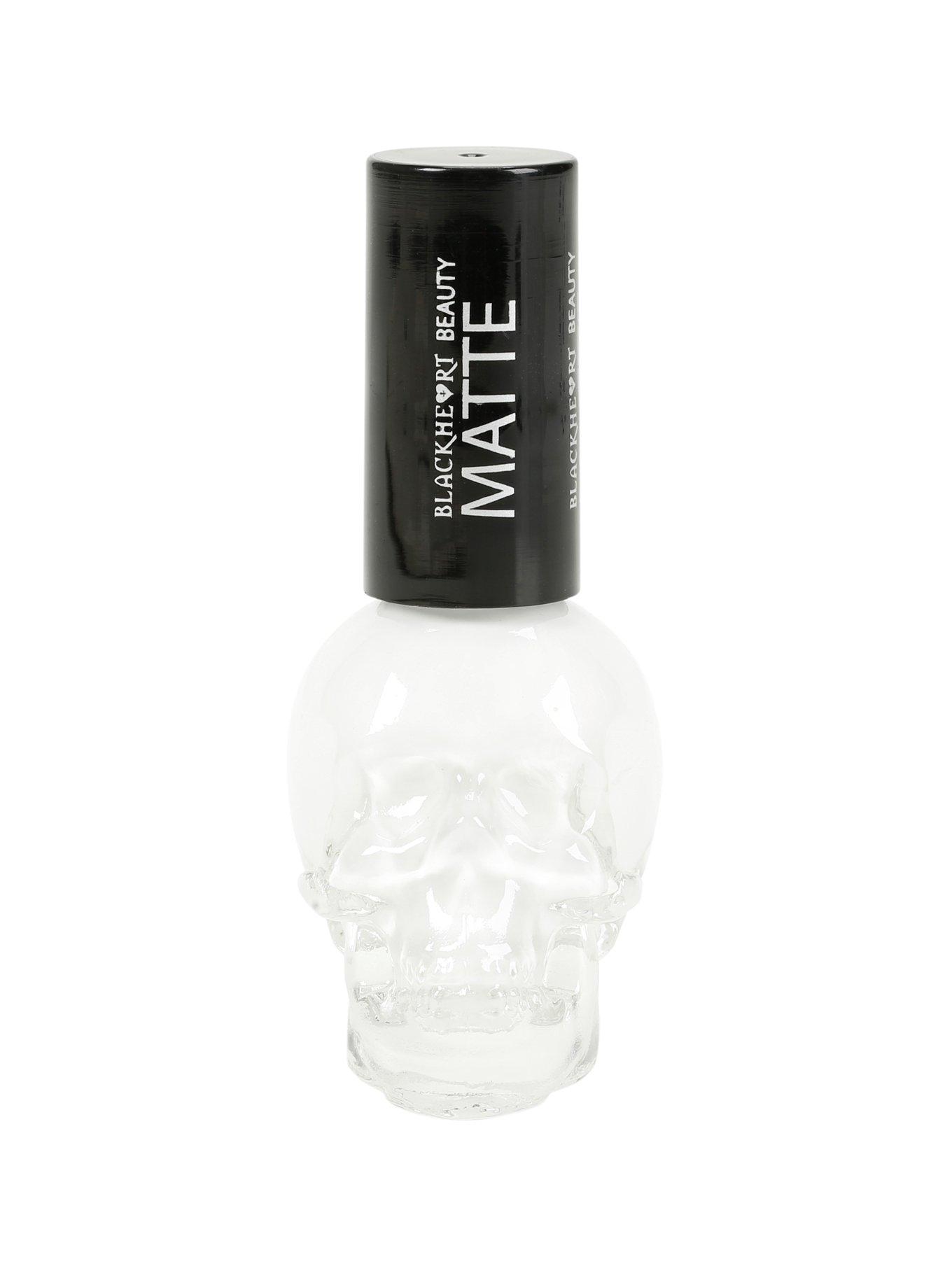 Blackheart Beauty Matte White Nail Polish, , hi-res