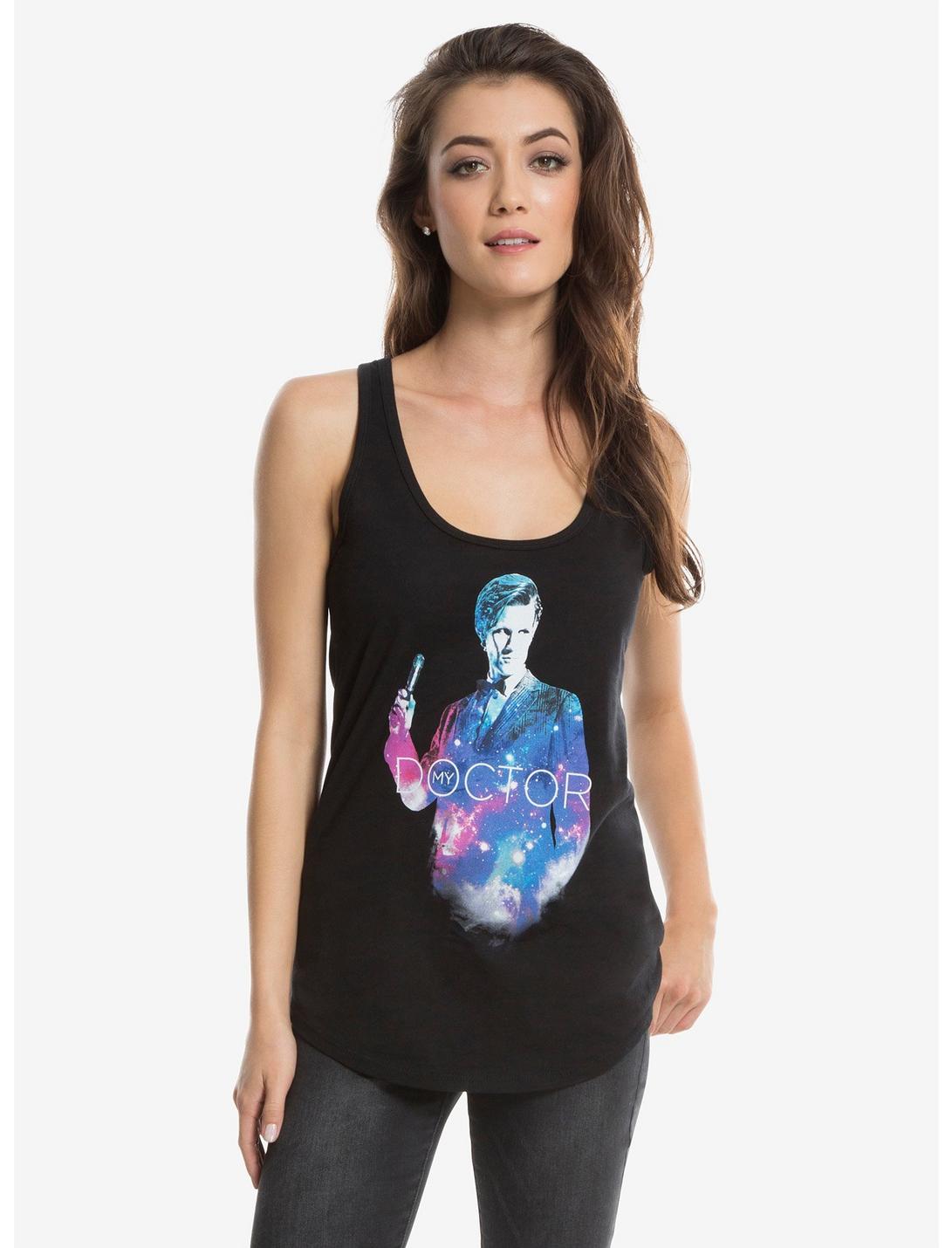 Doctor Who My Doctor Womens Tank Top, BLACK, hi-res