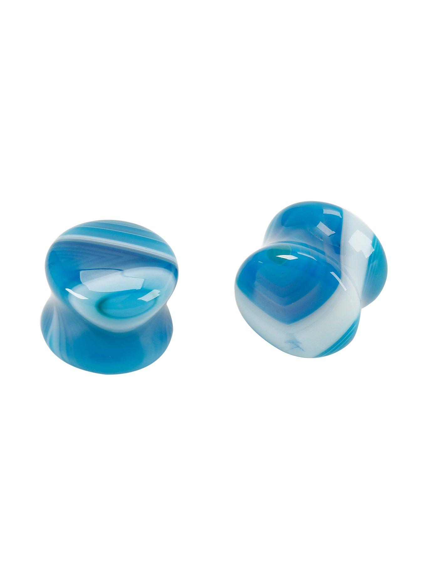 Stone Agate Blue Line Plug 2 Pack, MULTI, hi-res