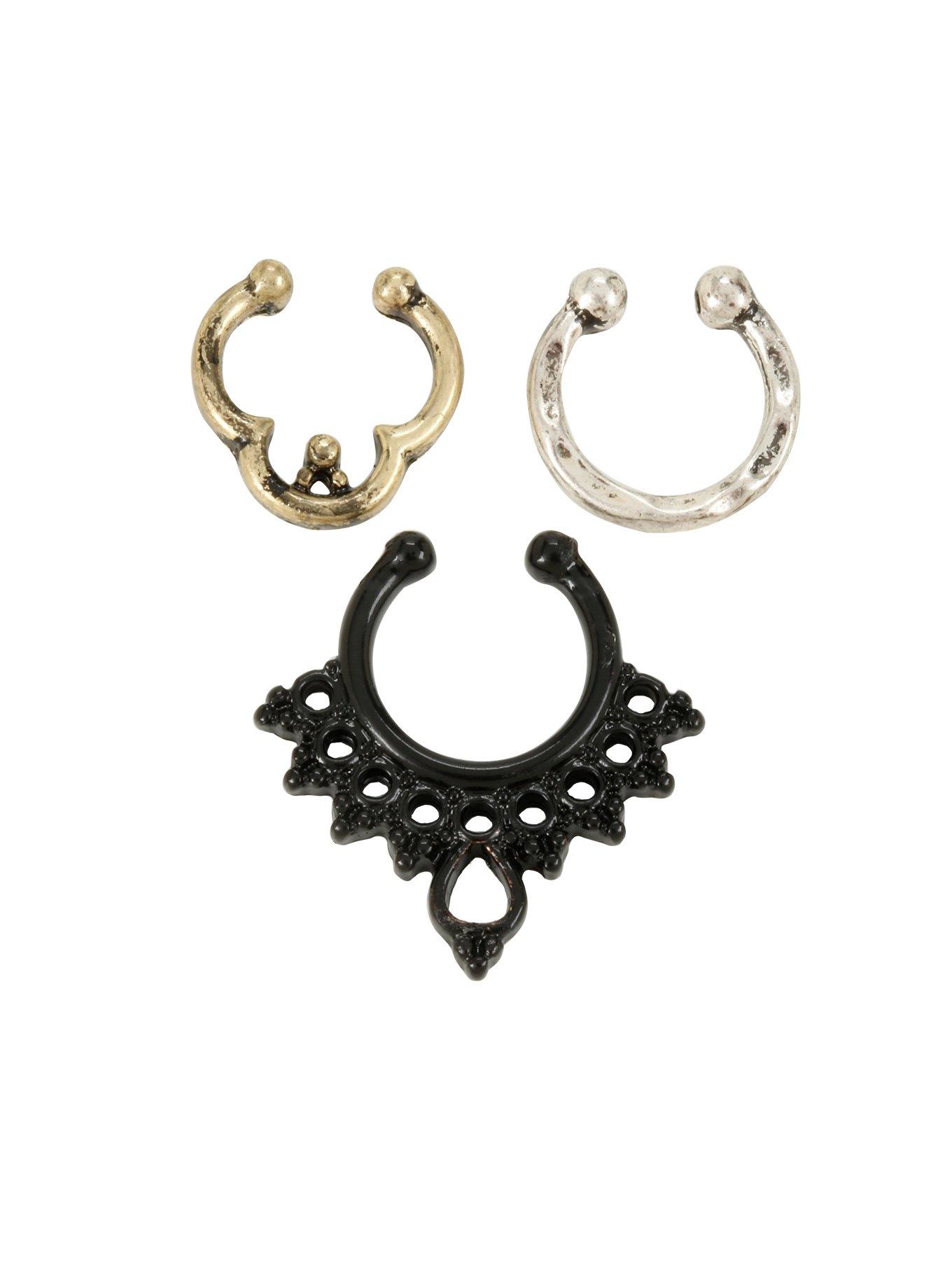 Hot topic fake septum on sale piercing