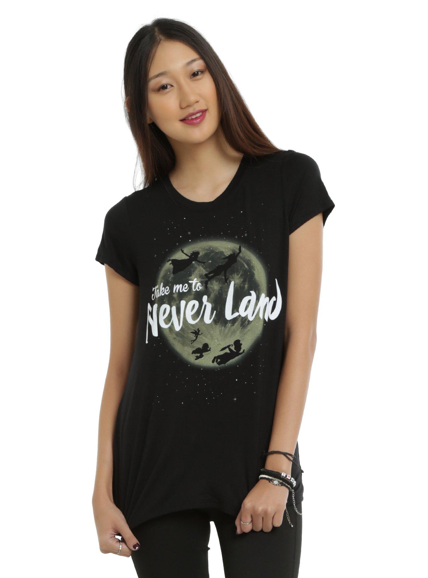 Disney Peter Pan Take Me To Never Land Girls T-Shirt, BLACK, hi-res