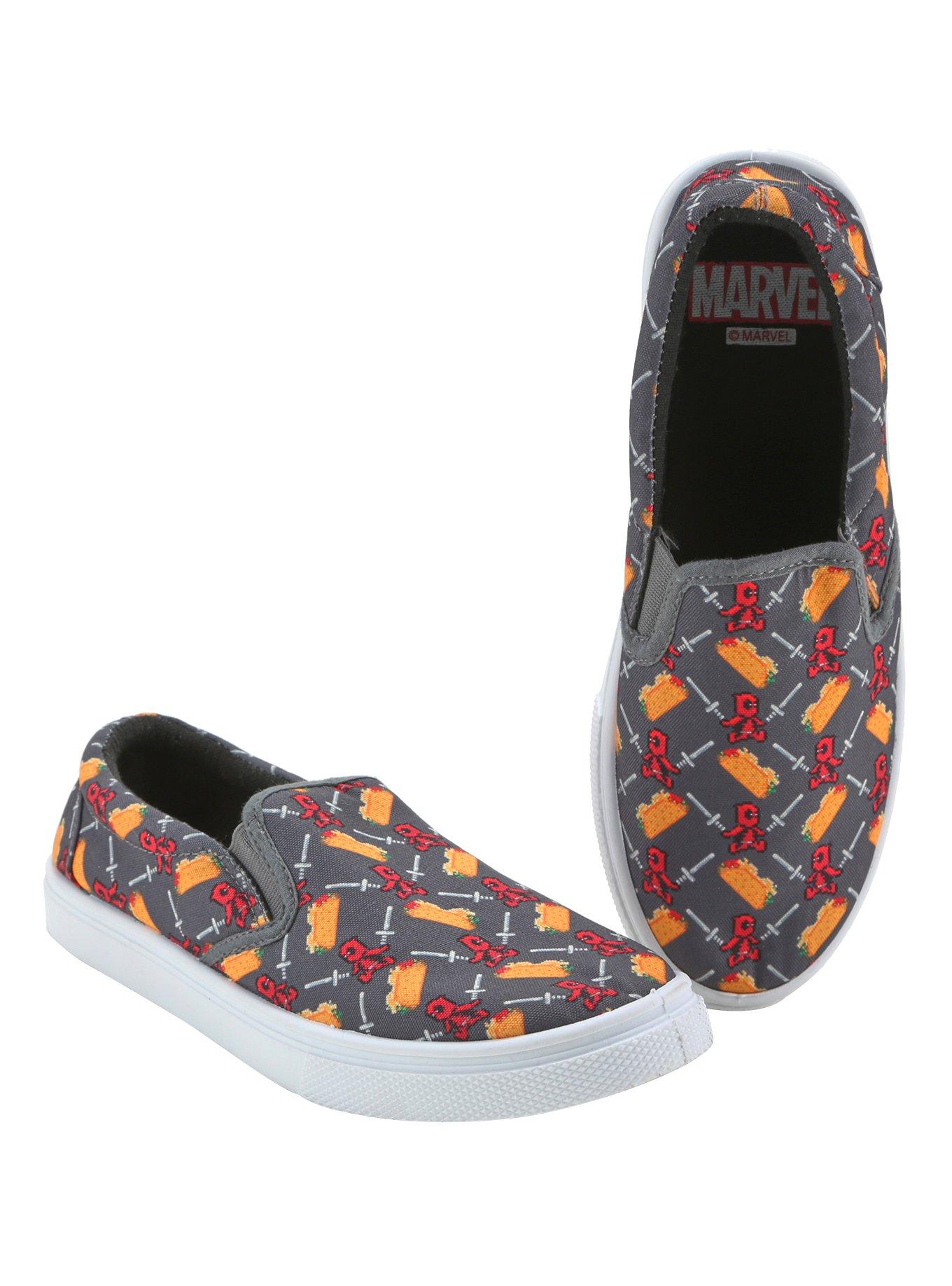 Deadpool slip on store shoes