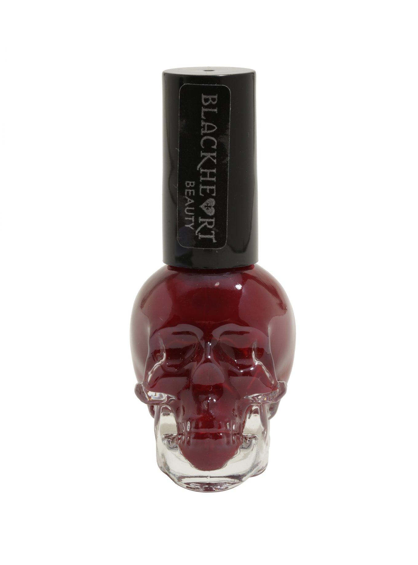 Blackheart Beauty Rose Red Nail Polish, , hi-res