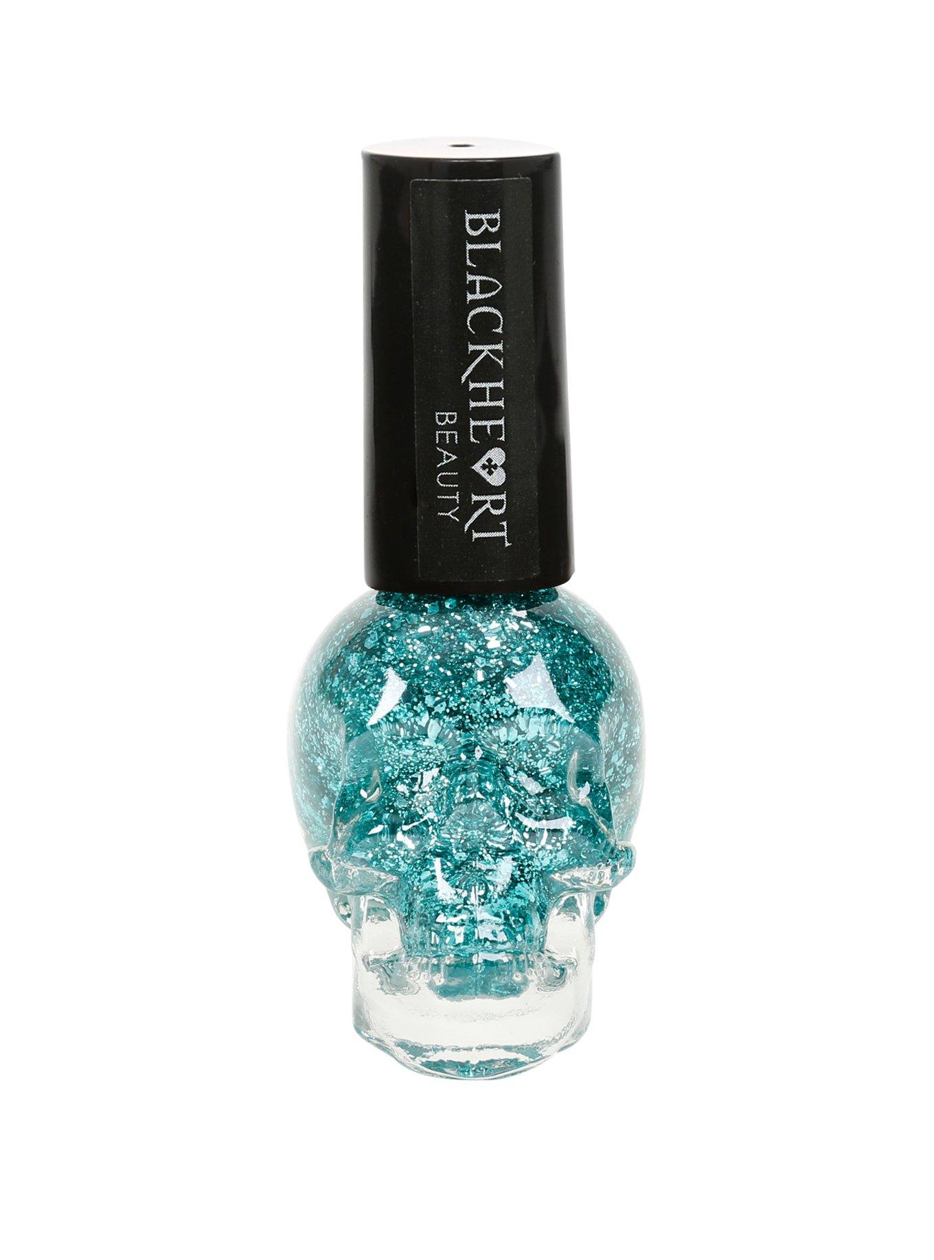 Blackheart Beauty Mint Chunky Glitter Nail Polish, , hi-res