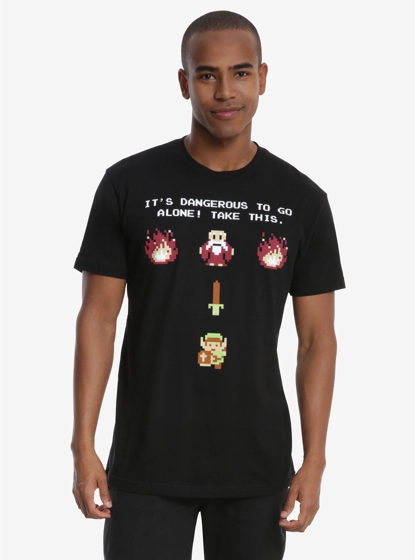 Nintendo The Legend Of Zelda 8-Bit T-Shirt, BLACK, hi-res