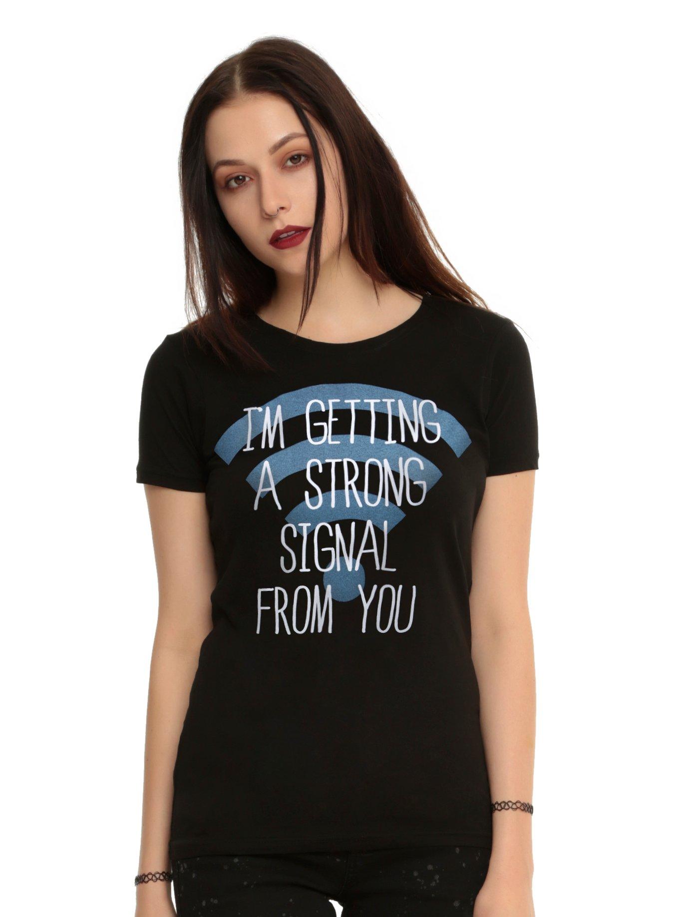 Strong Signal Girls T-Shirt, BLACK, hi-res
