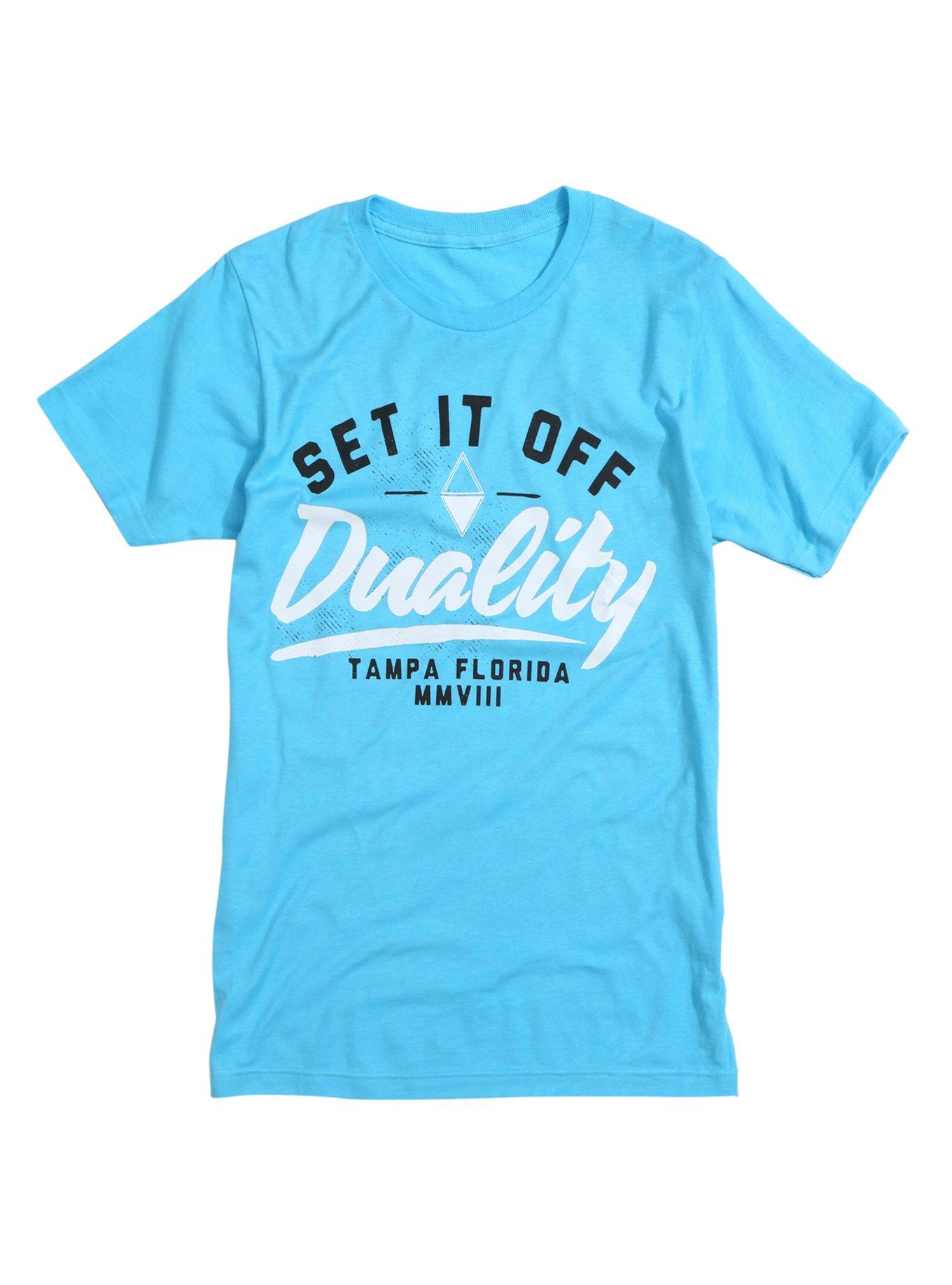 Set It Off Duality Logo T-Shirt, TURQUOISE, hi-res
