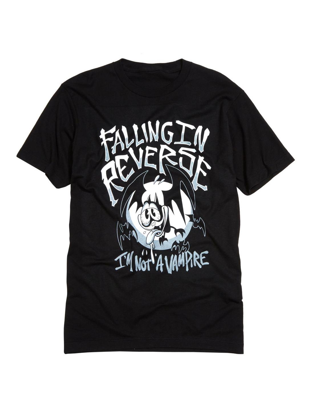 Falling In Reverse I'm Not A Vampire T-Shirt, BLACK, hi-res