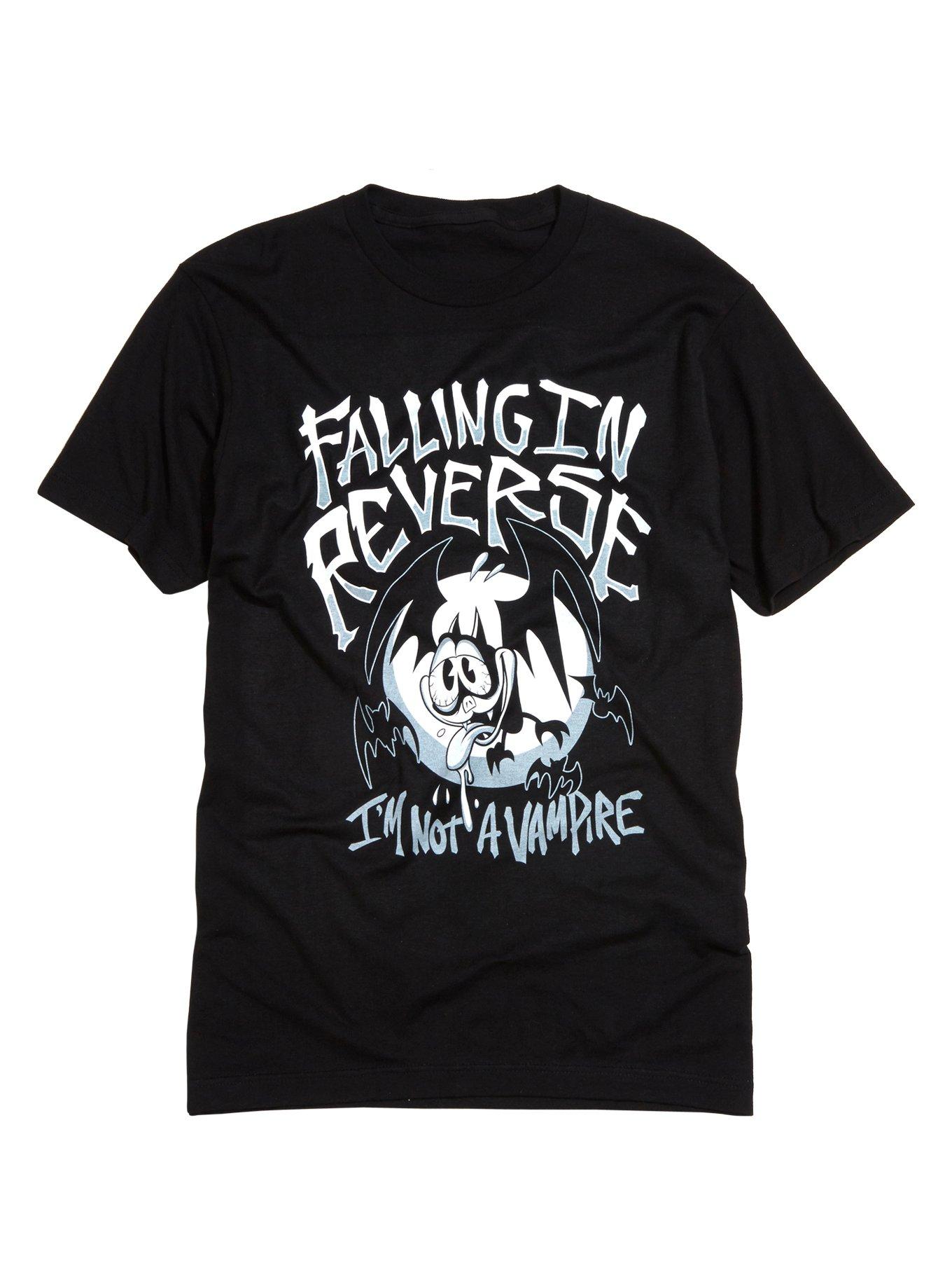 Falling In Reverse I'm Not A Vampire T-Shirt, BLACK, hi-res