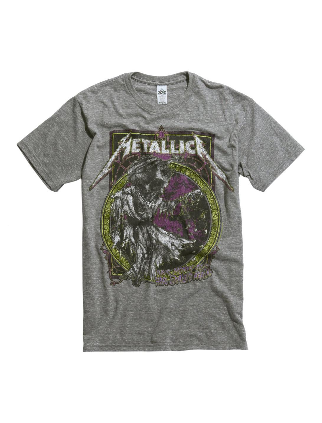 Metallica Their Money Tips Her Scales Again T-Shirt, HEATHER GREY, hi-res