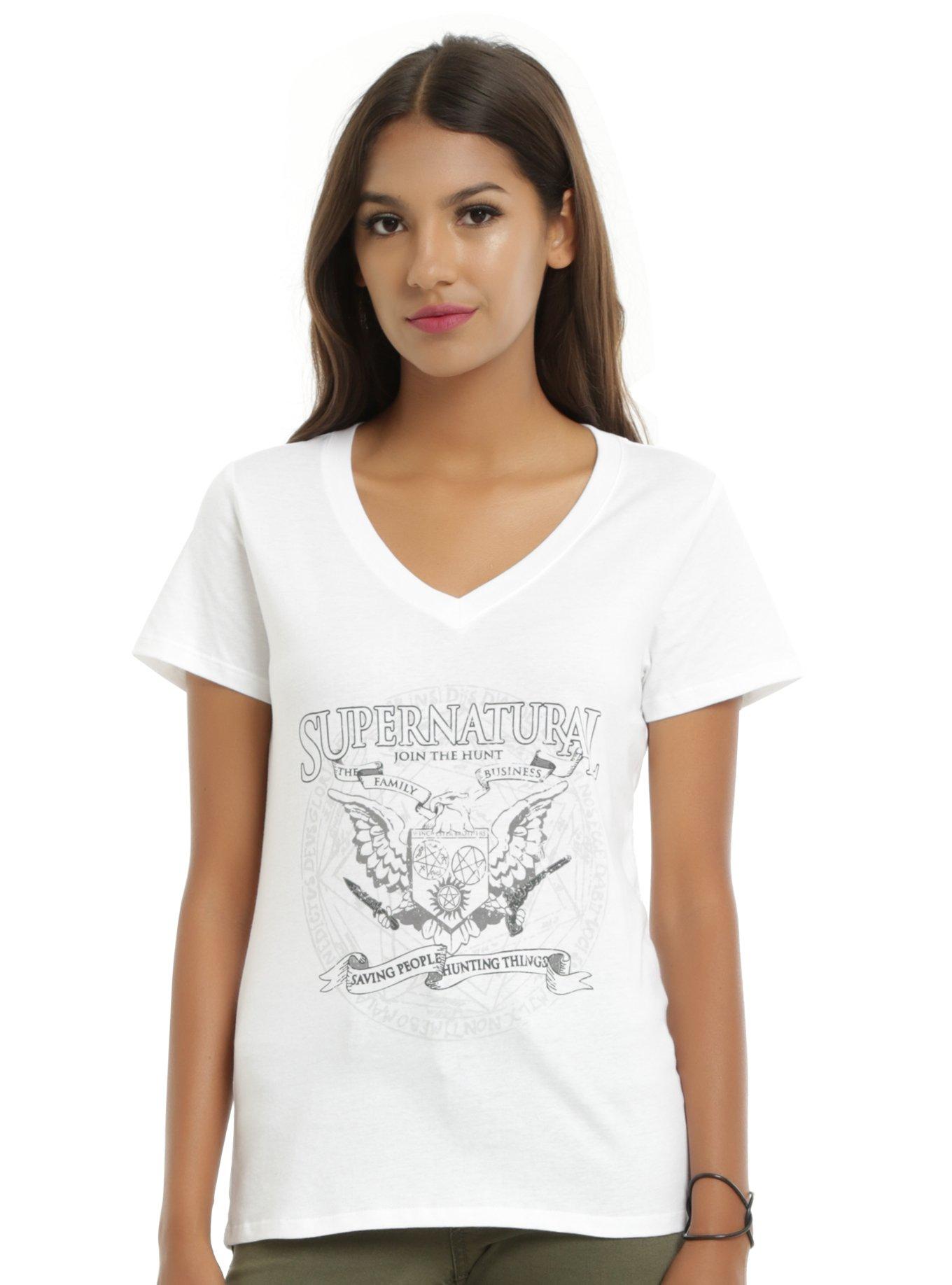 Supernatural Family Business Crest Girls T-Shirt | Hot Topic