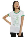 The Legend Of Zelda Legendary Link Girls Ringer T-Shirt, WHITE, hi-res