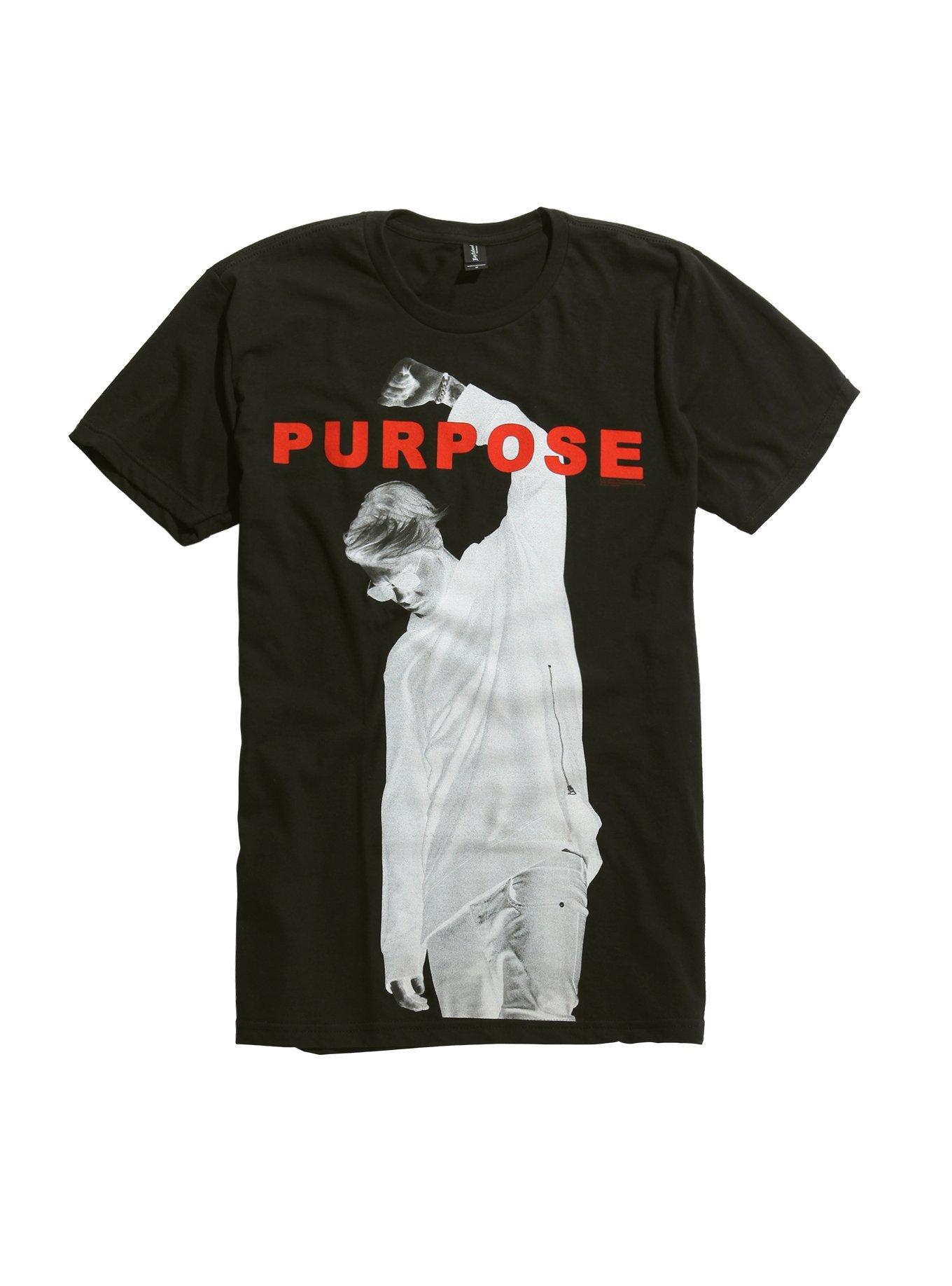 Justin Bieber Purpose Negative T-Shirt, BLACK, hi-res