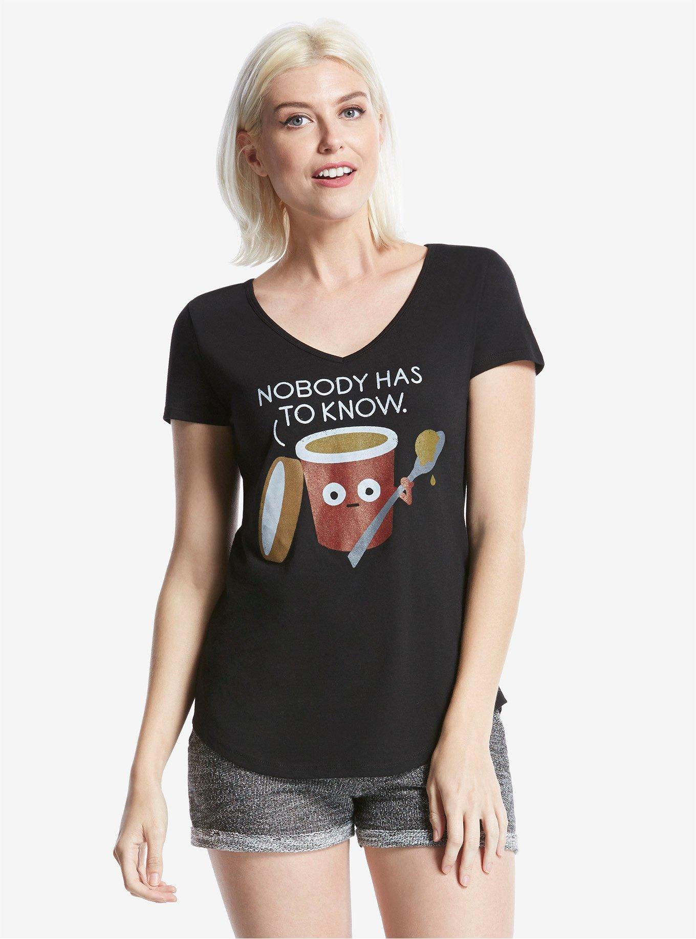 &ldquo;Cold Comfort&rdquo; By Threadless Artist David Olenick Womens Tee, BLACK, hi-res