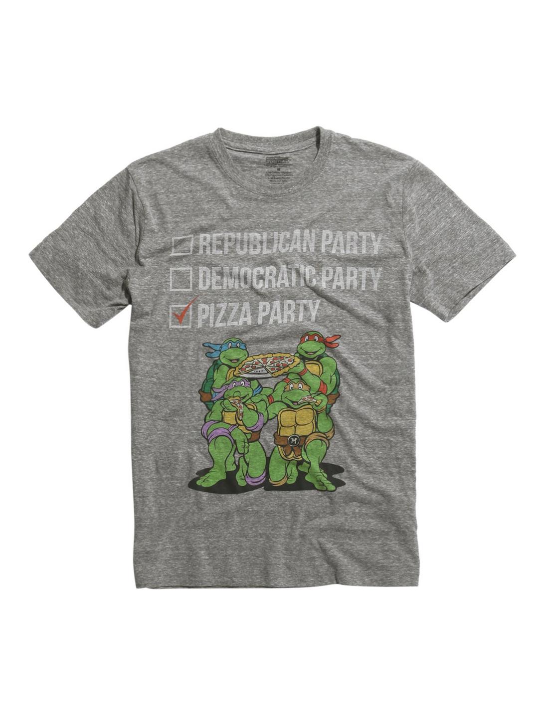 Teenage Mutant Ninja Turtles Pizza Party T-Shirt, GREY, hi-res