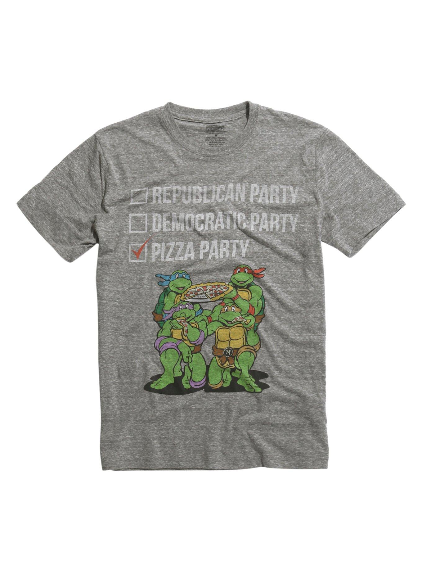Teenage Mutant Ninja Turtles Pizza Party T-Shirt, GREY, hi-res