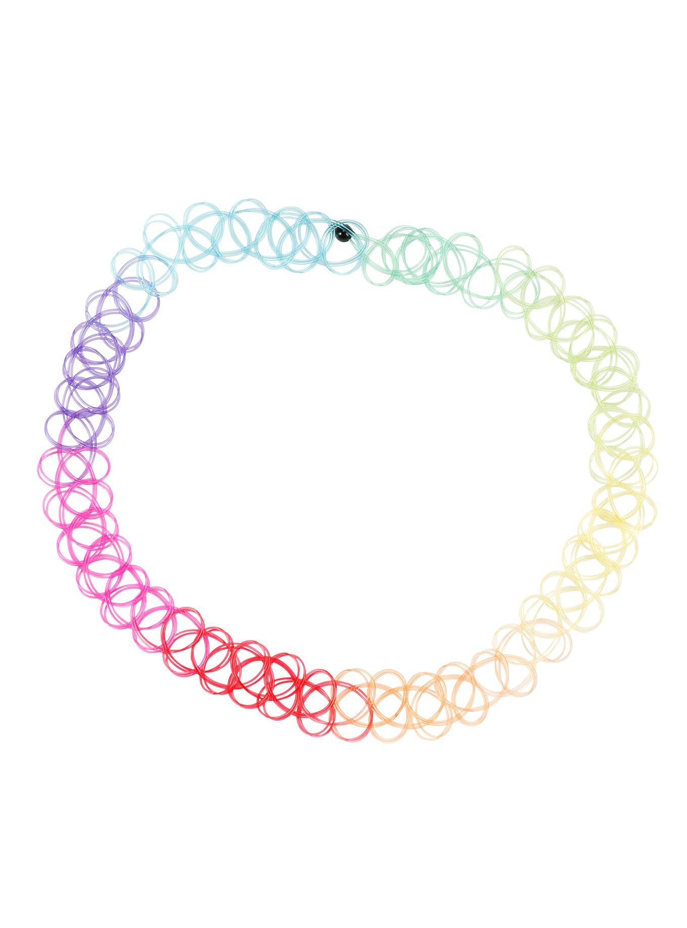 Rainbow Tattoo Choker, , hi-res