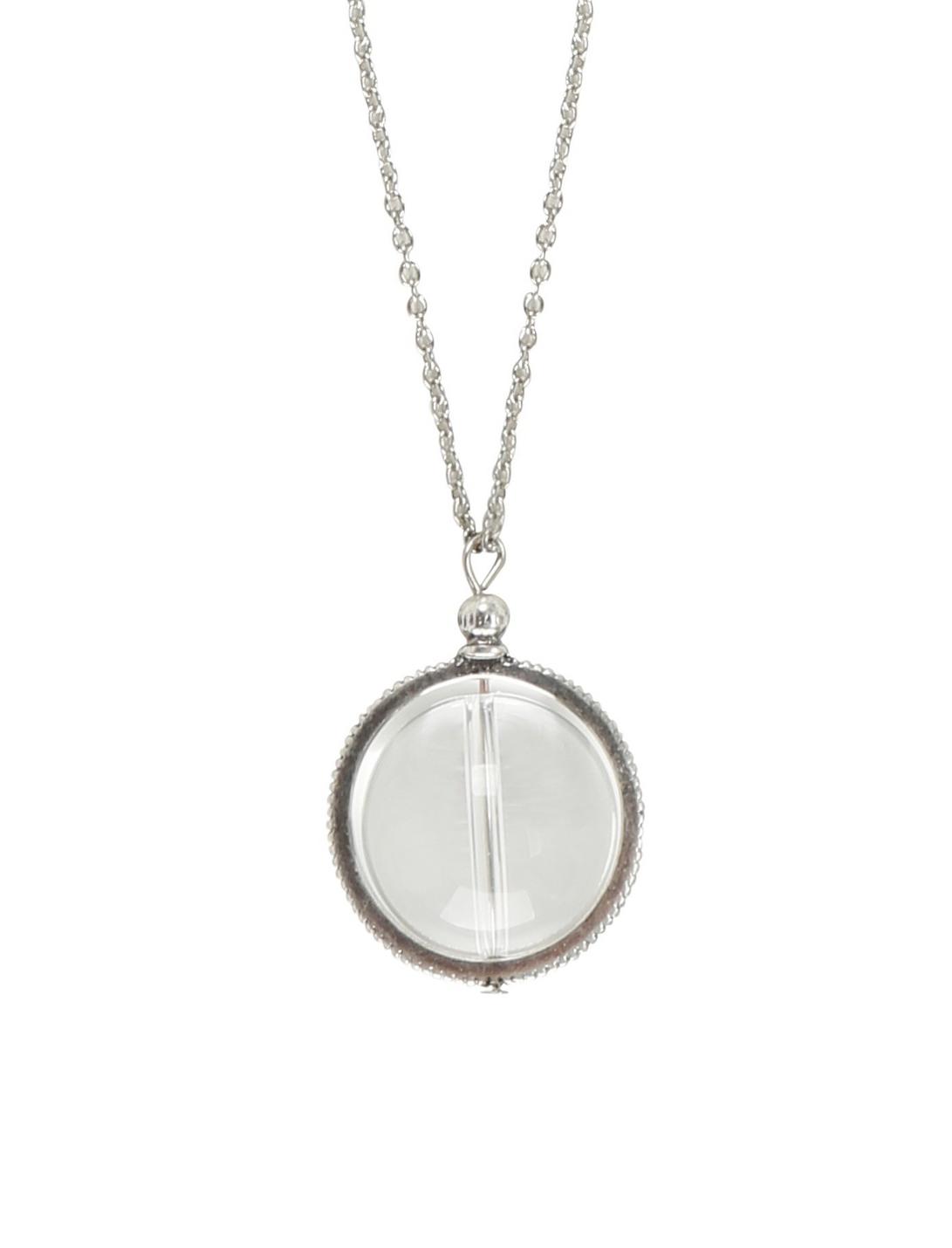 Blackheart Glass Orb Pendant Chain Necklace, , hi-res