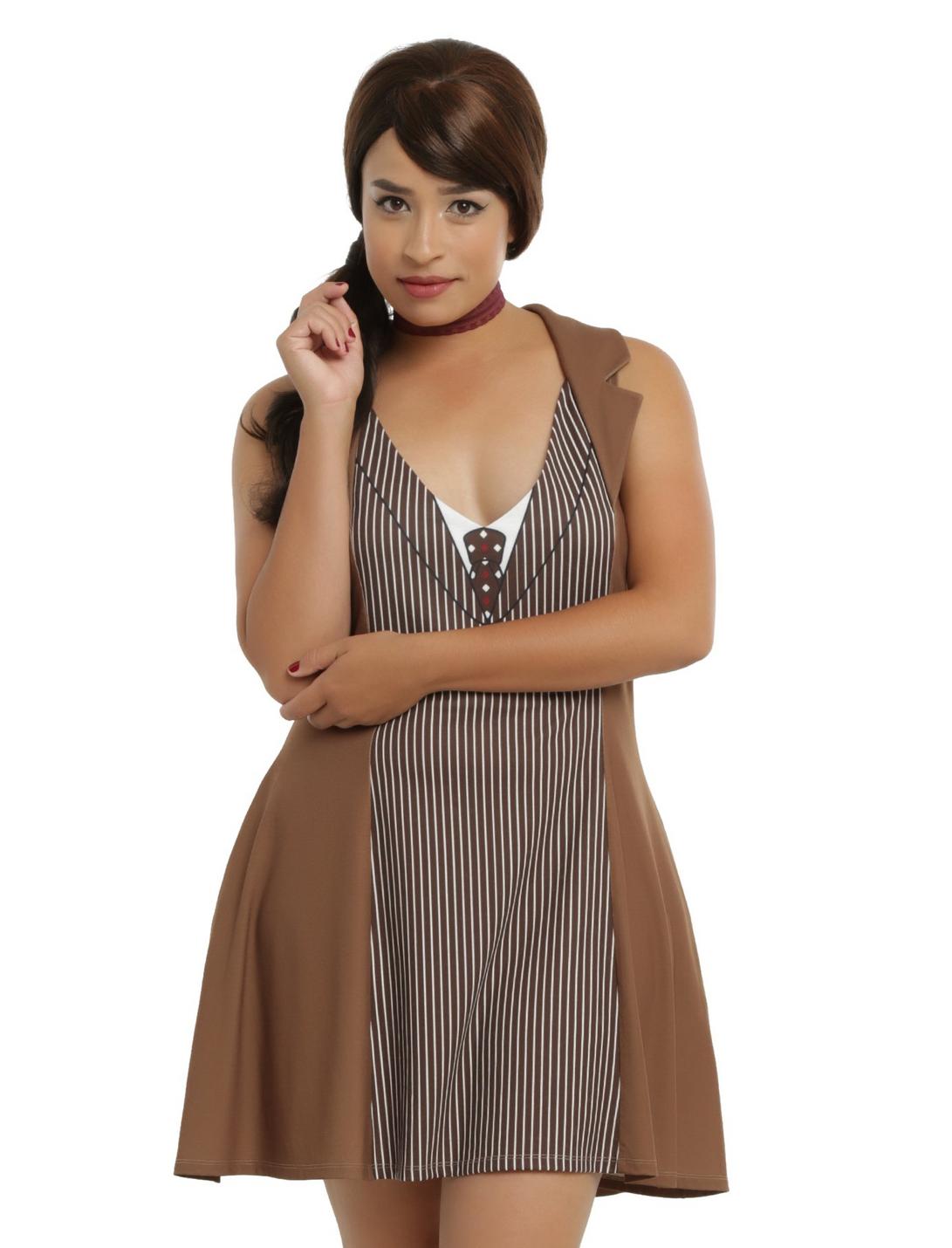 Doctor Who Tenth Doctor Cosplay Dress Plus Size, BROWN, hi-res