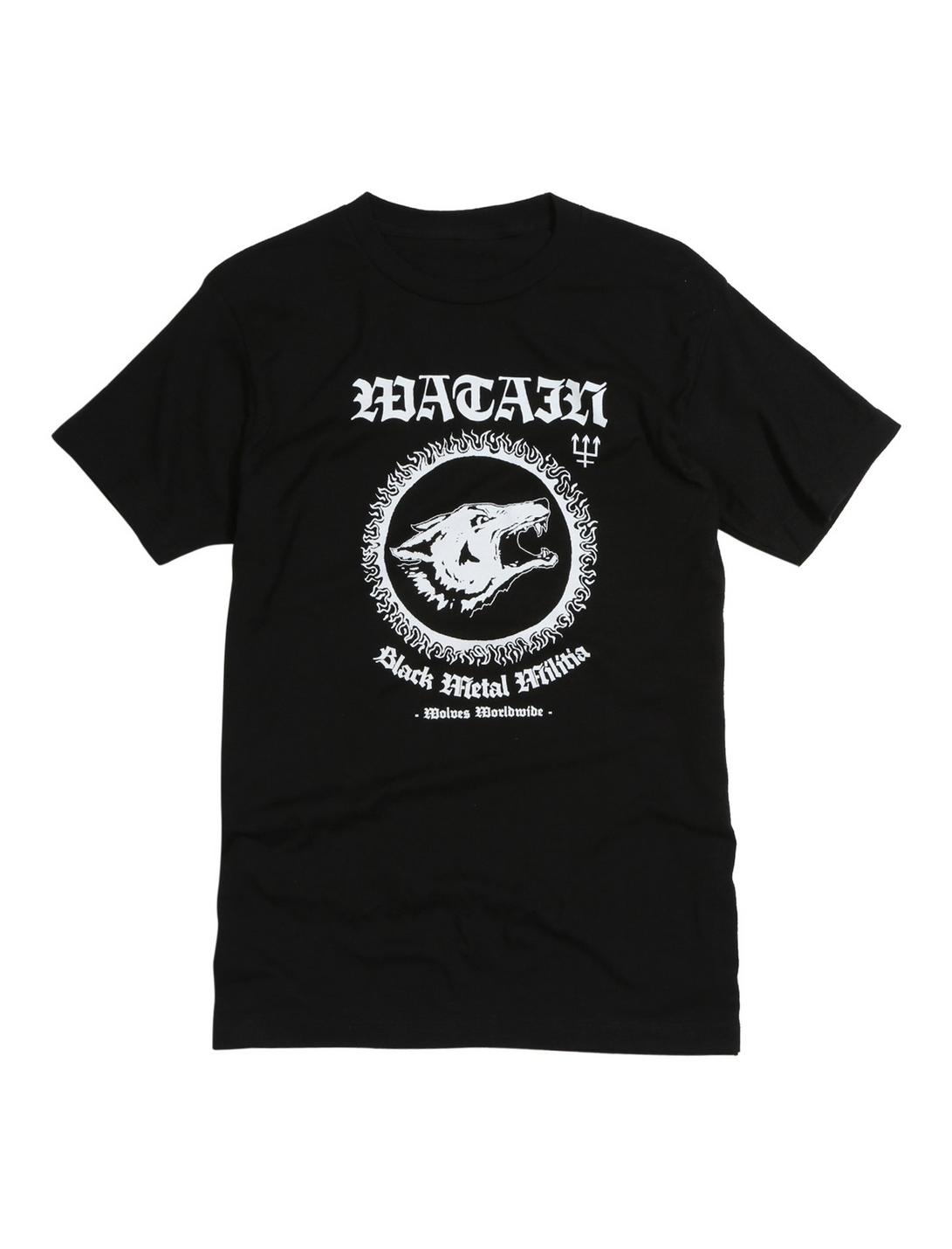 Watain Black Metal Militia T-Shirt, BLACK, hi-res