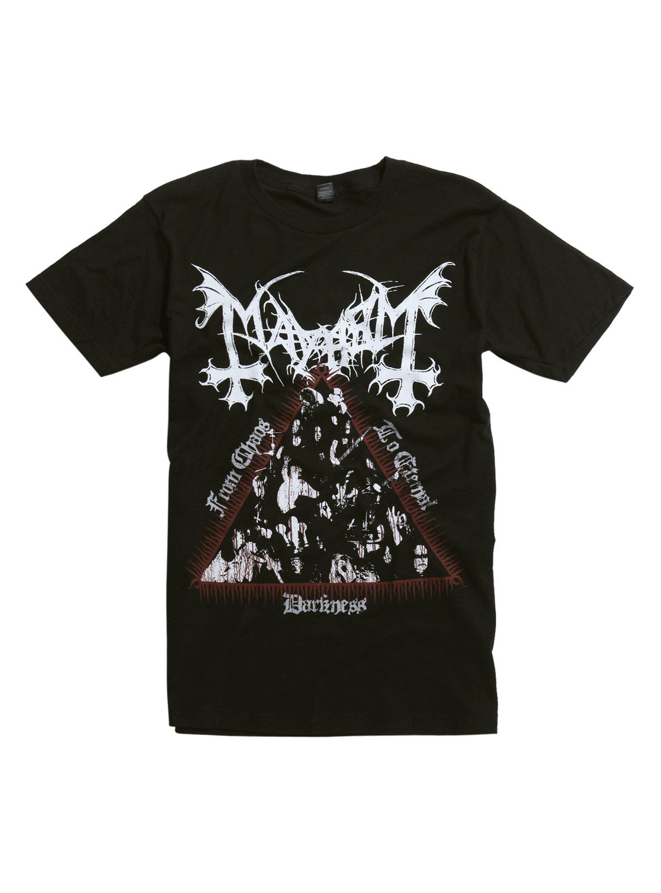Mayhem From Chaos To Eternal Darkness T-Shirt, BLACK, hi-res