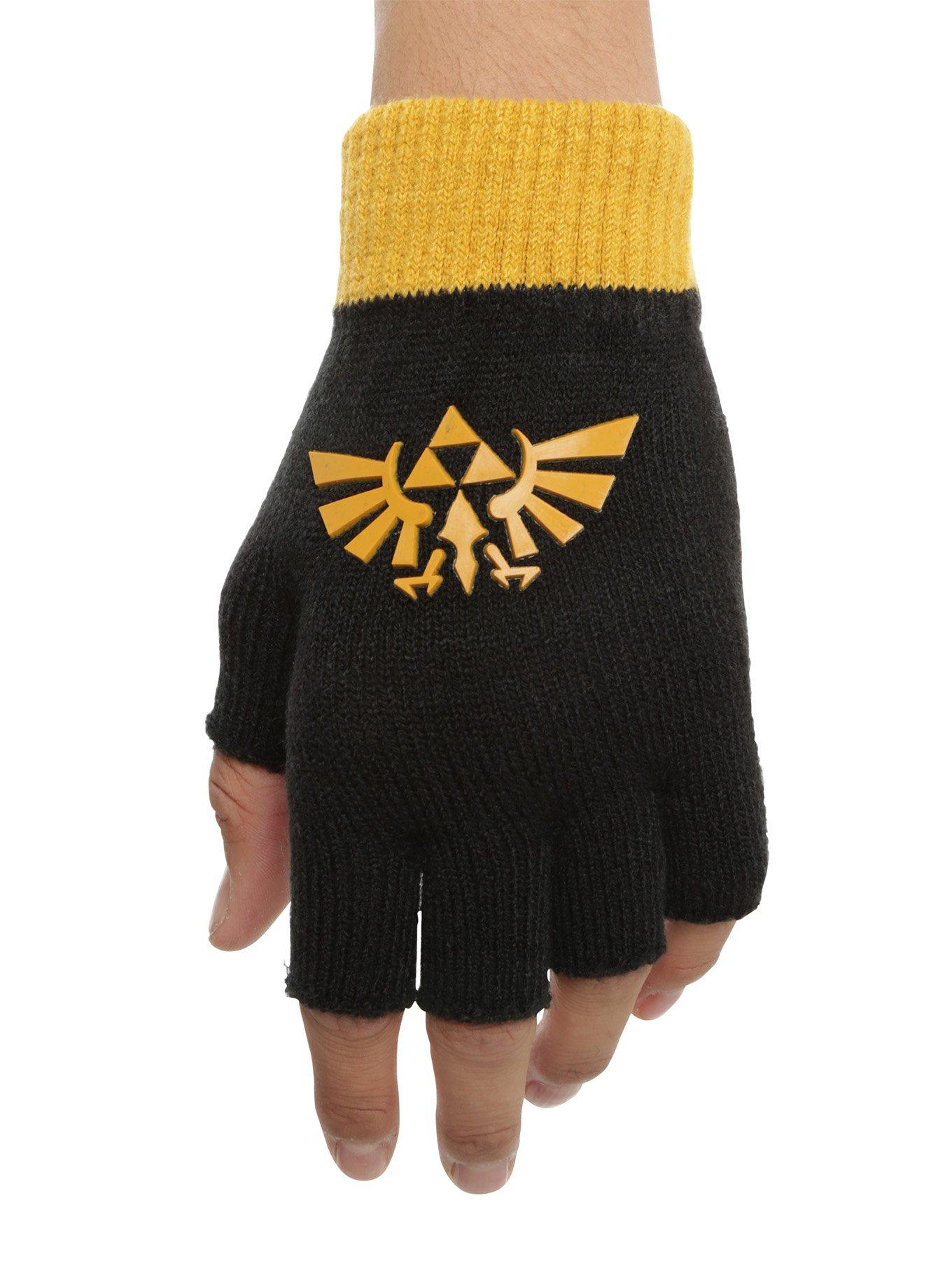 The Legend Of Zelda Triforce Fingerless Gloves, , hi-res