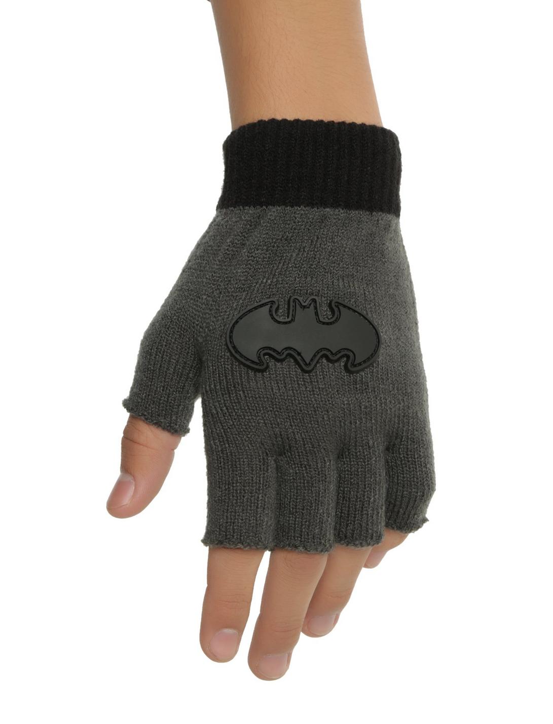 DC Comics Batman Logo Fingerless Gloves, , hi-res