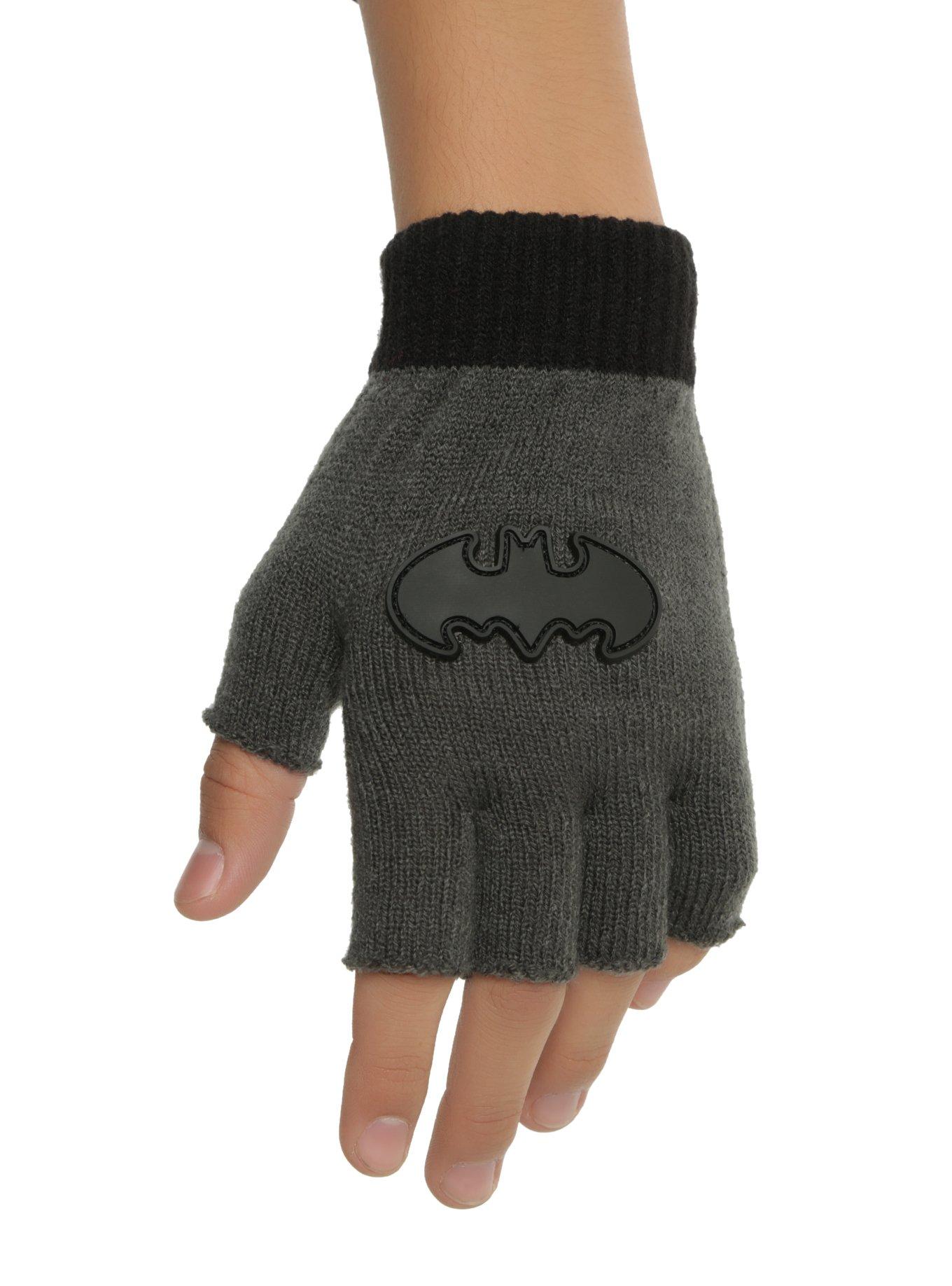 DC Comics Batman Logo Fingerless Gloves, , hi-res