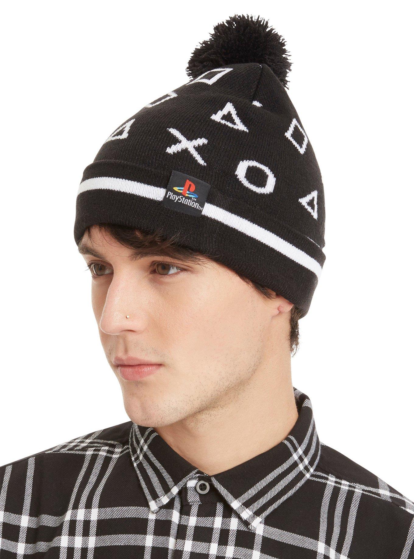 Playstation Logo Pom Beanie, , hi-res