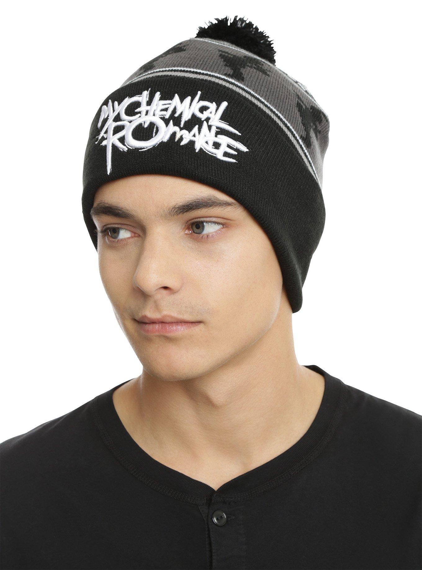 My Chemical Romance Black Parade Fair Isle Pom Beanie, , hi-res