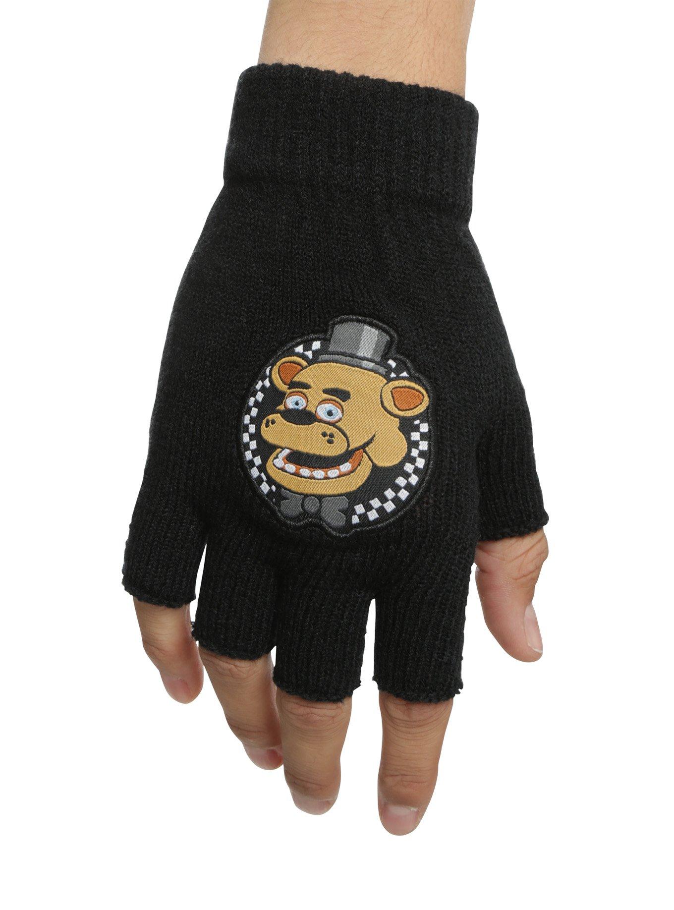 Five Nights At Freddy's Freddy Logo Fingerless Gloves, , hi-res