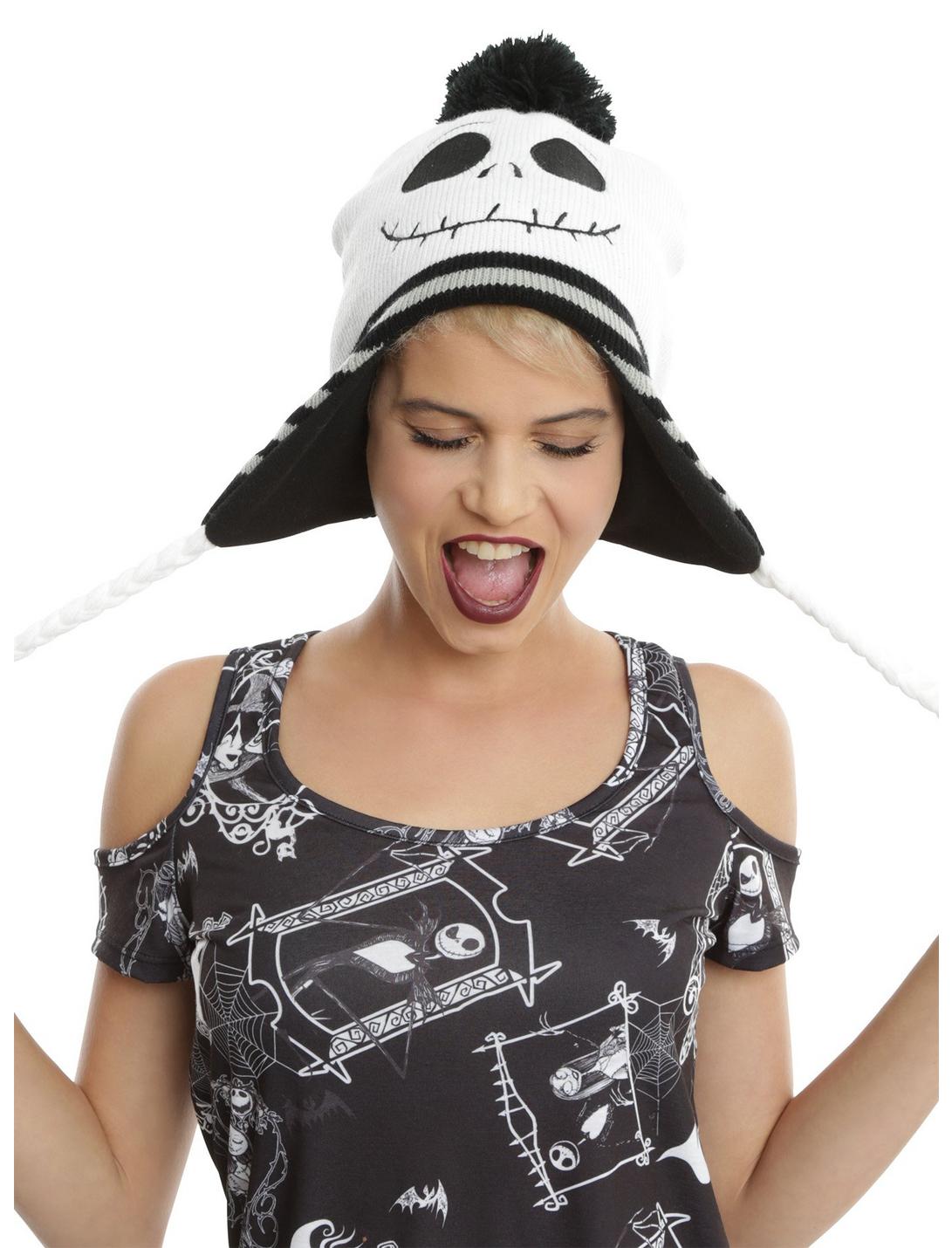 The Nightmare Before Christmas Jack Face Beanie, , hi-res