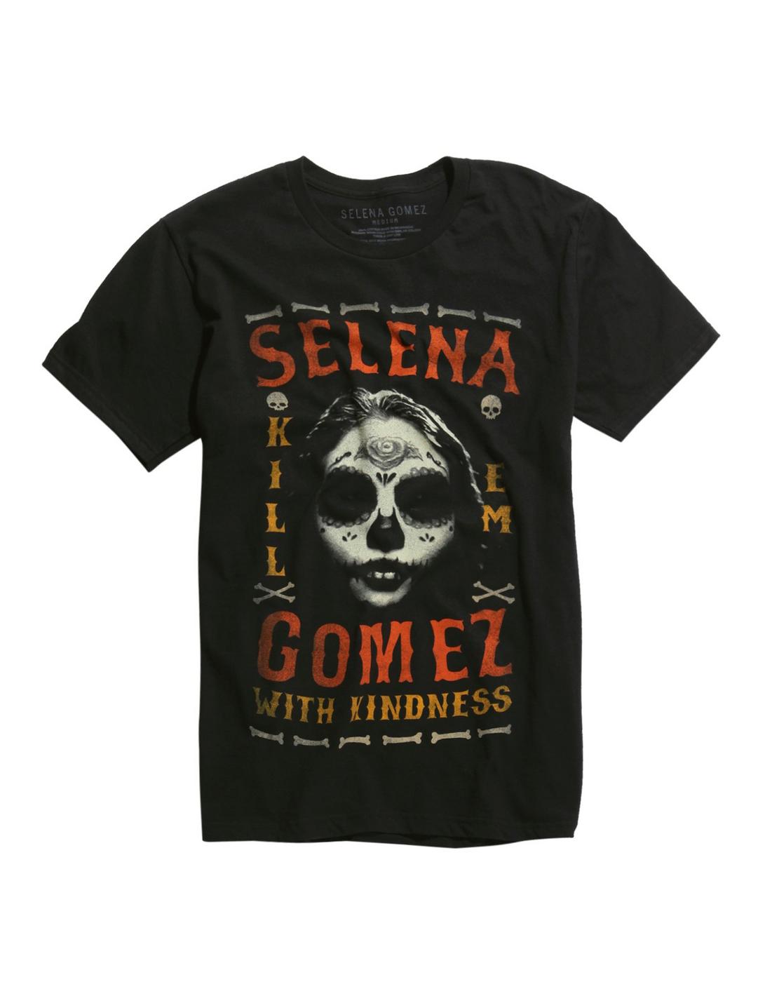 Selena Gomez Kill Em With Kindness T-Shirt, BLACK, hi-res