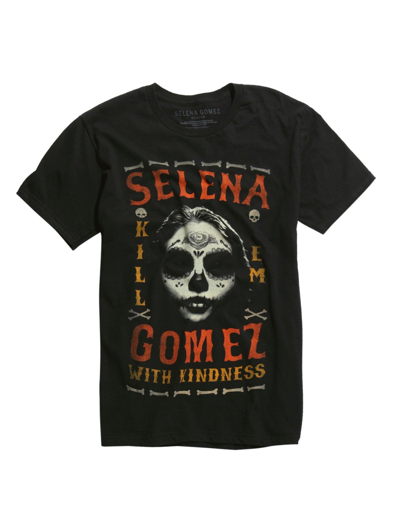 Selena Gomez Kill Em With Kindness T-Shirt, BLACK, hi-res