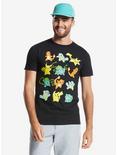 We Love Fine Pokémon Original Starters Mood T-Shirt, BLACK, hi-res