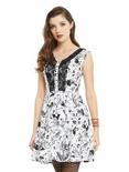 The Nightmare Before Christmas Character Toss Lace Accent Dress, WHITE, hi-res