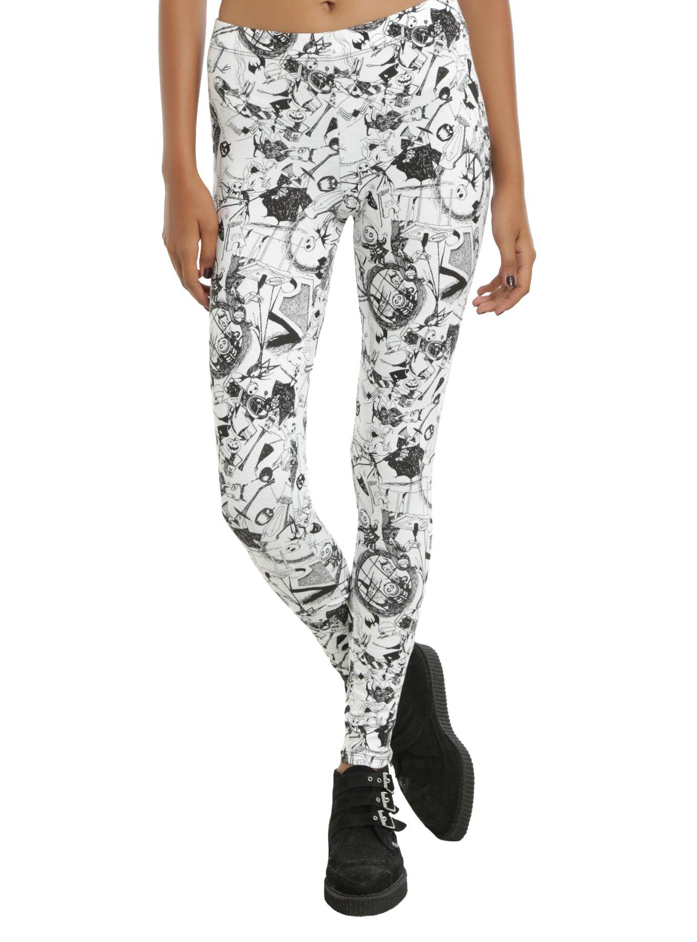 The Nightmare Before Christmas Characters Print Leggings | Hot Topic