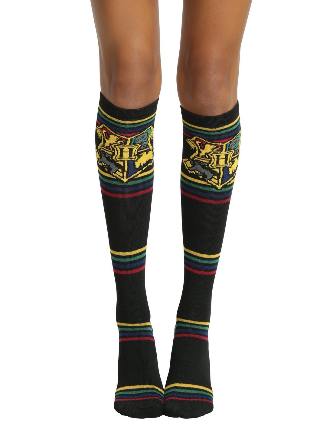 Harry Potter Hogwarts Crest Knee Socks, , hi-res