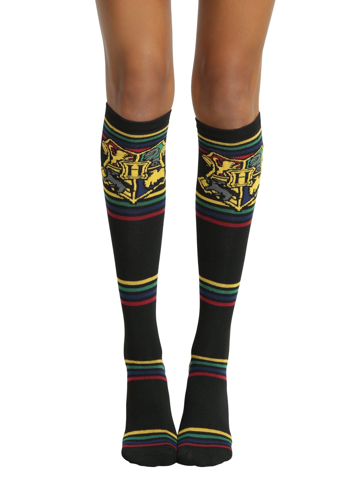 Harry Potter Hogwarts Crest Knee Socks, , hi-res