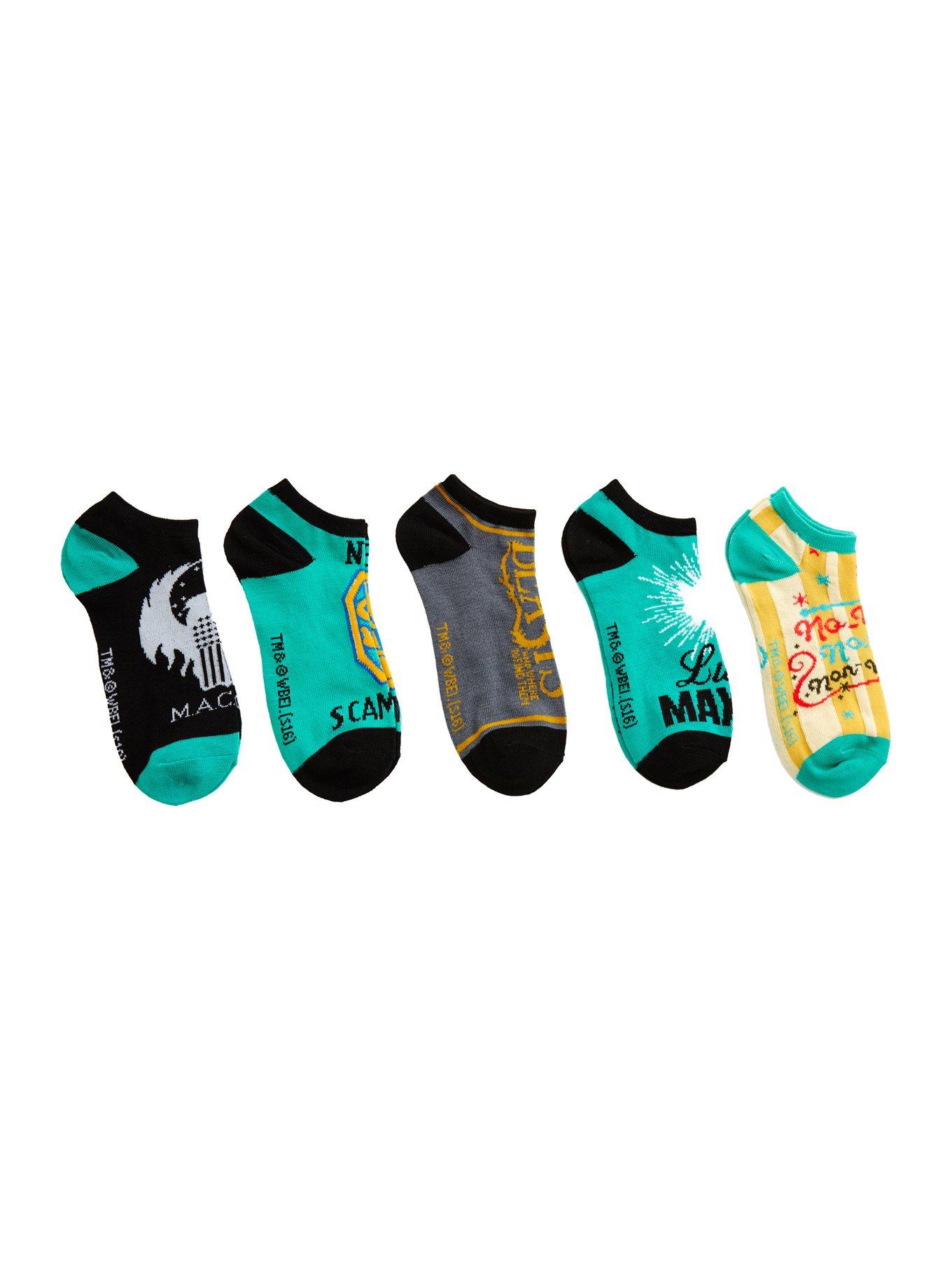Fantastic Beasts And Where To Find Them No-Show Socks 5 Pair, , hi-res