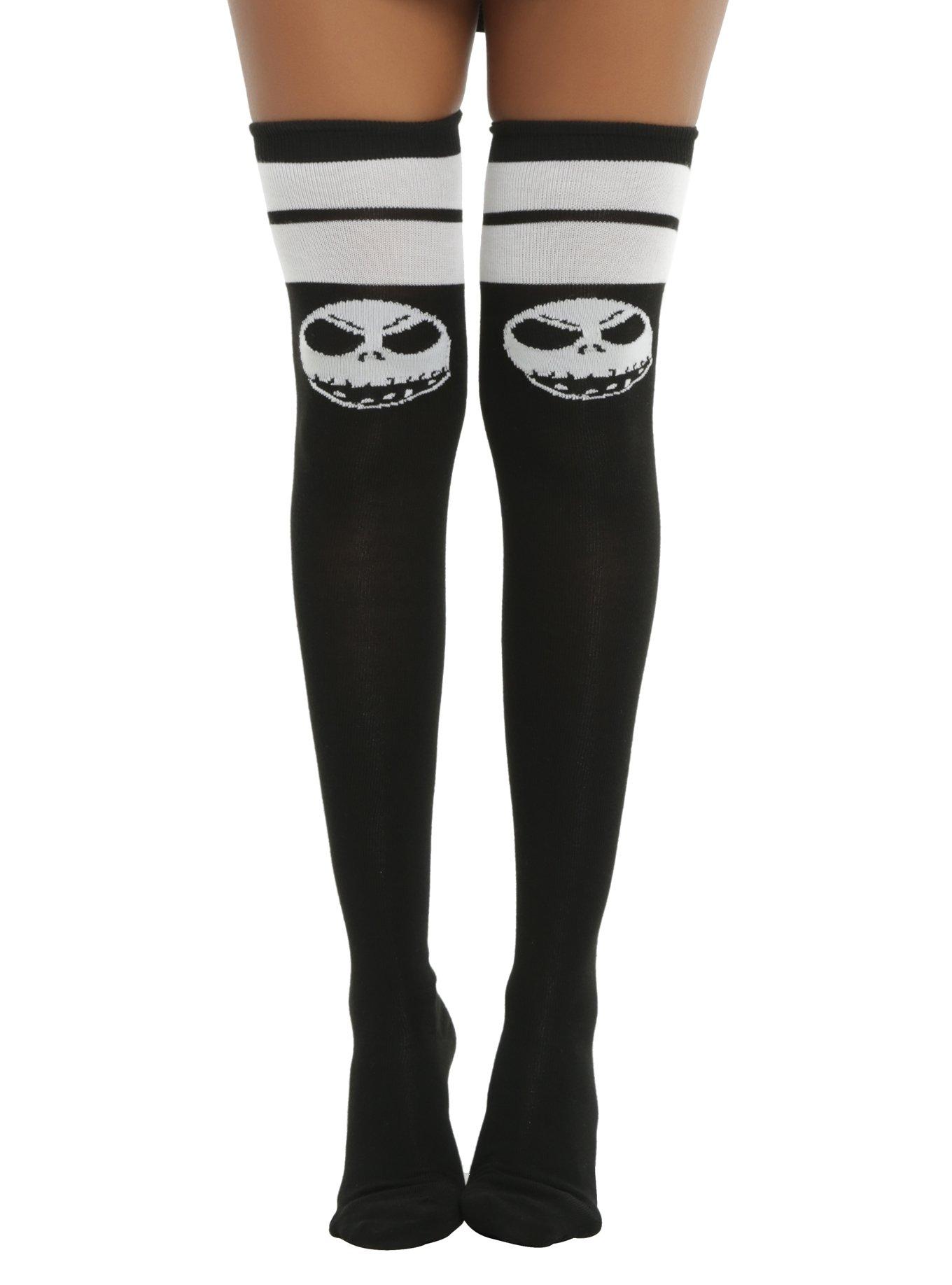 The Nightmare Before Christmas Jack Skellington Over-The-Knee Socks, , hi-res
