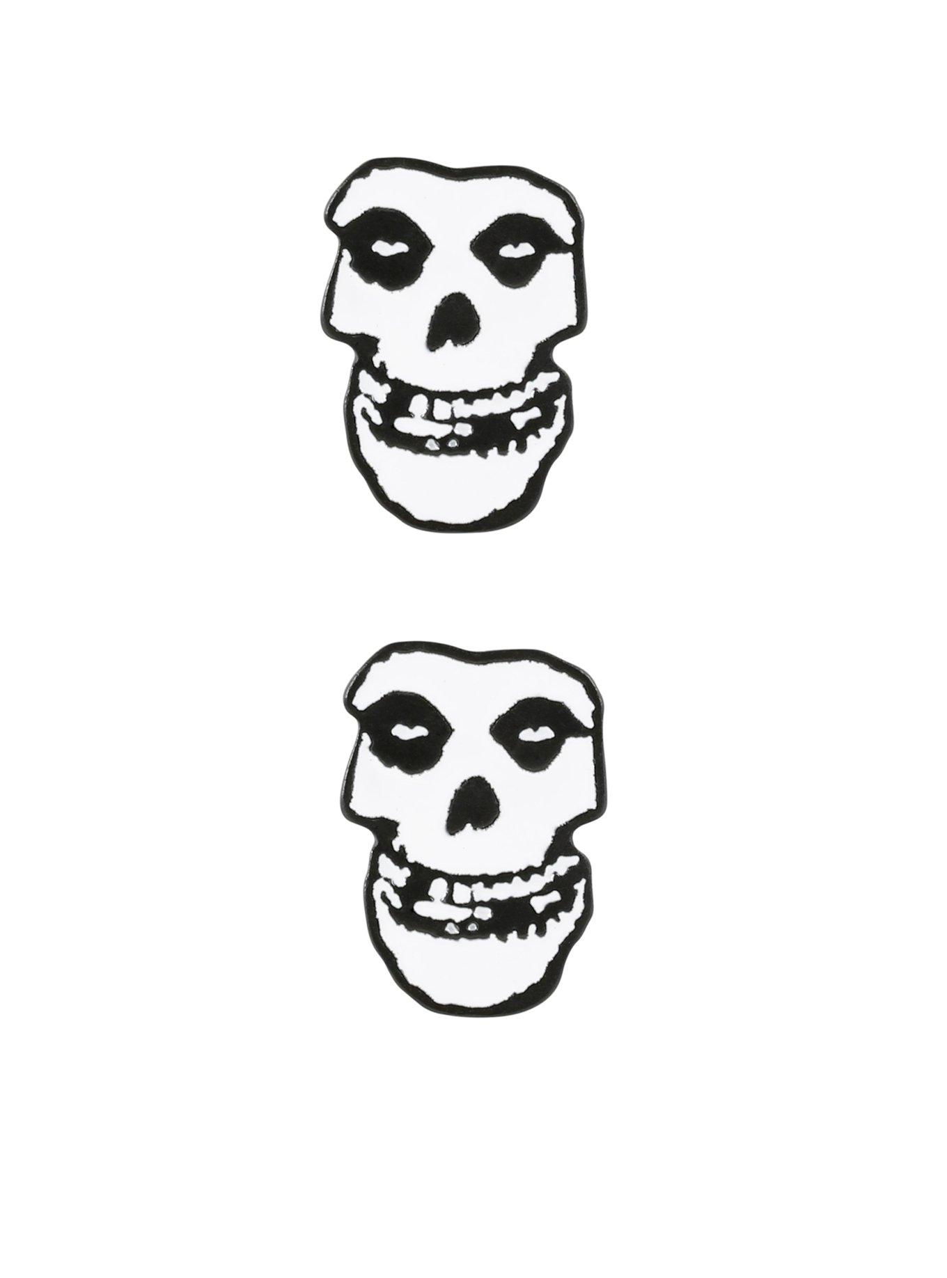 Misfits Fiend Skull Stud Earrings, , hi-res