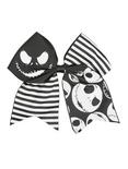 The Nightmare Before Christmas Striped Cheer Hair Bow, , hi-res