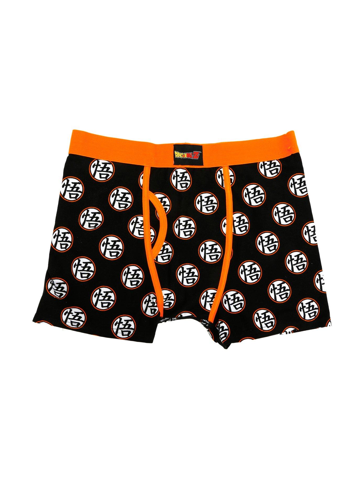 Dragon Ball Z Goku Kanji Boxer Briefs, BLACK, hi-res