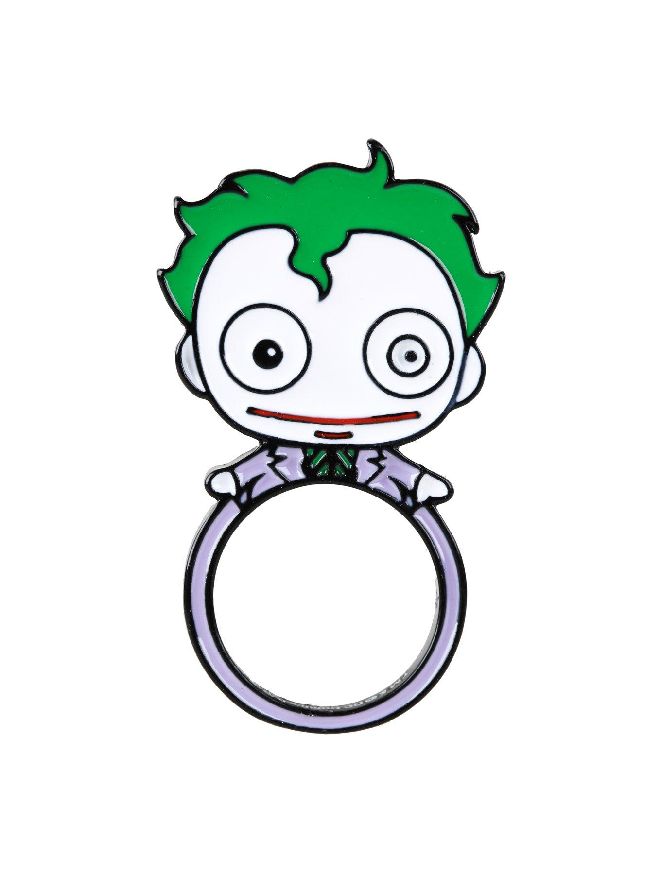 DC Comics Batman Joker Flat Enamel Ring, , hi-res