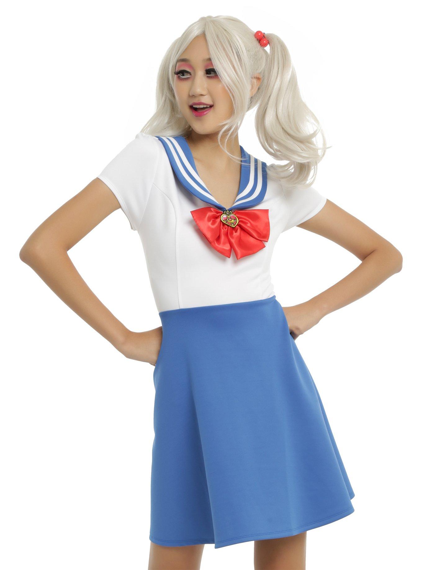 Sailor Moon Cosplay Dress, BLUE, hi-res