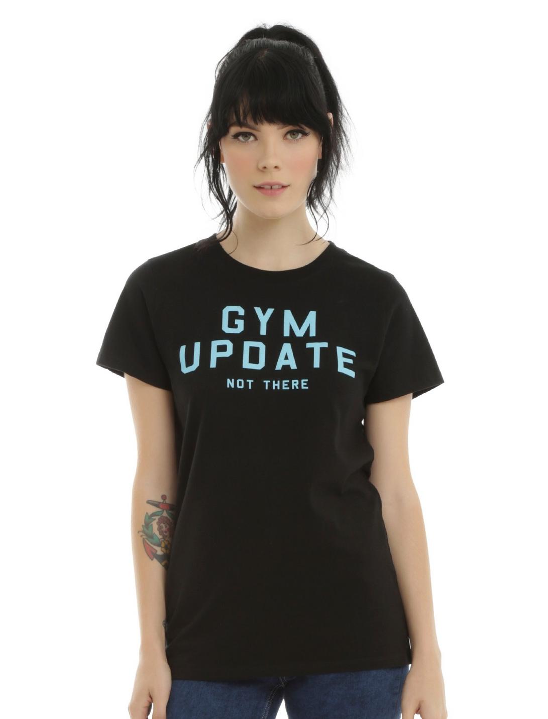 Gym Update Girls T-Shirt, BLACK, hi-res